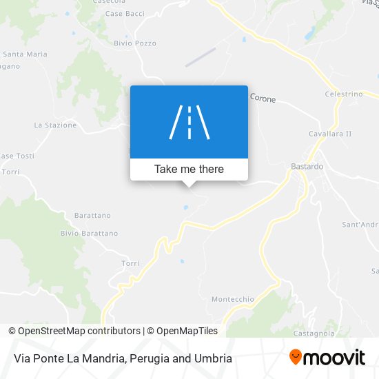 Via Ponte La Mandria map