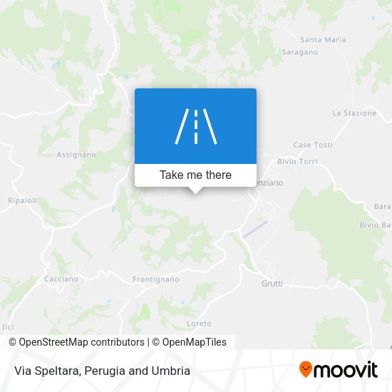 Via Speltara map