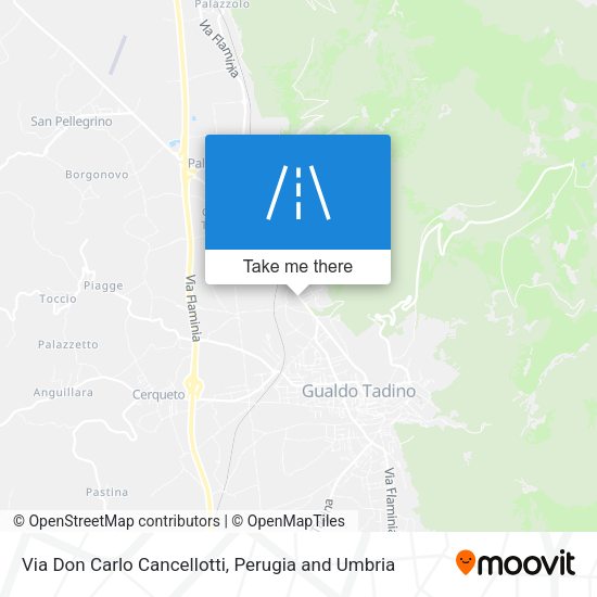 Via Don Carlo Cancellotti map