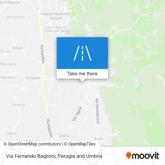 Via Fernando Baglioni map