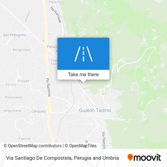Via Santiago De Compostela map