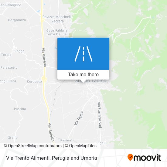 Via Trento Alimenti map