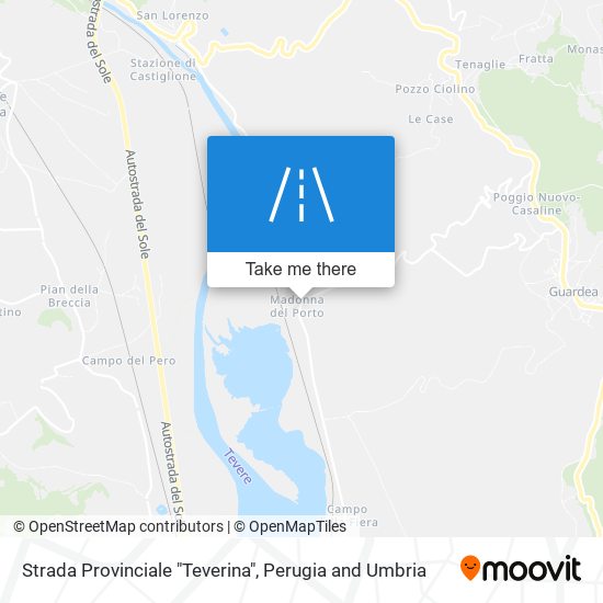 Strada Provinciale "Teverina" map