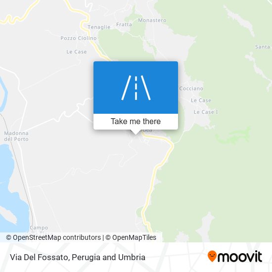 Via Del Fossato map