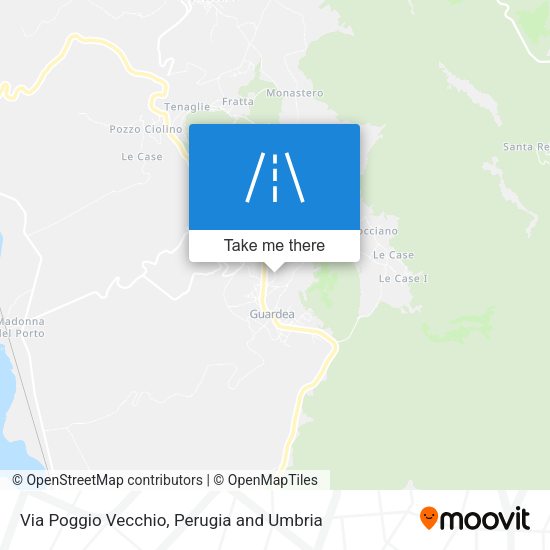 Via Poggio Vecchio map