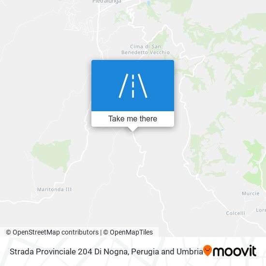 Strada Provinciale 204 Di Nogna map