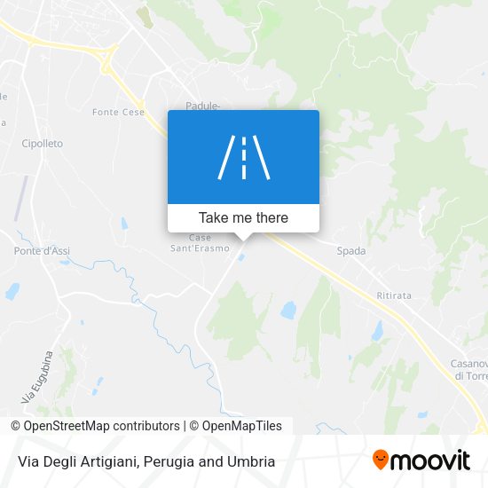Via Degli Artigiani map