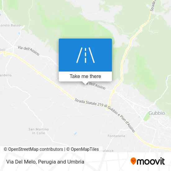 Via Del Melo map