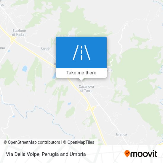 Via Della Volpe map