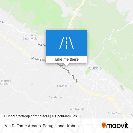 Via Di Fonte Arcano map