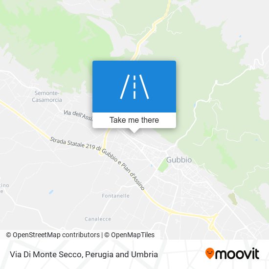 Via Di Monte Secco map