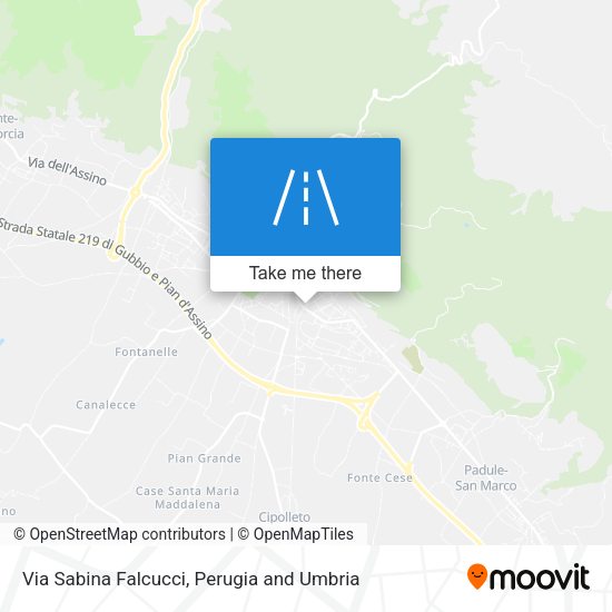 Via Sabina Falcucci map