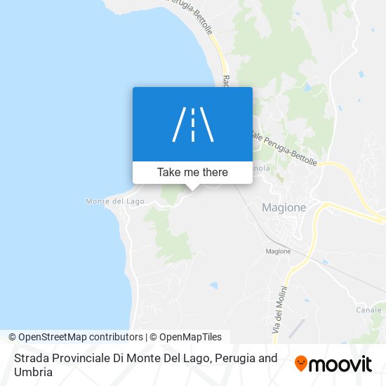 Strada Provinciale Di Monte Del Lago map