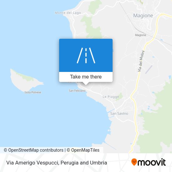 Via Amerigo Vespucci map