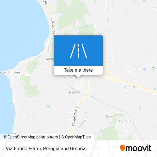Via Enrico Fermi map