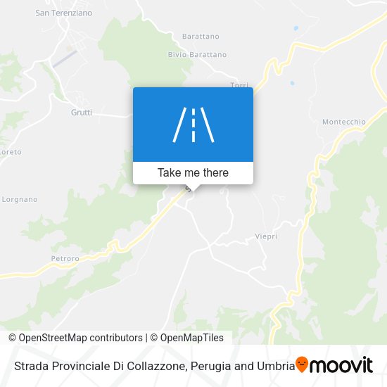 Strada Provinciale Di Collazzone map