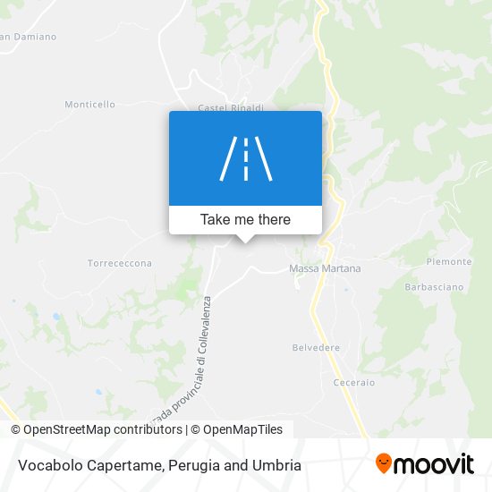 Vocabolo Capertame map