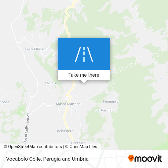 Vocabolo Colle map