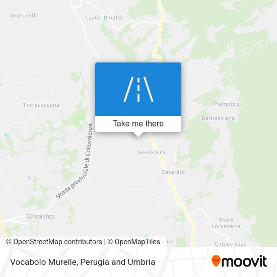 Vocabolo Murelle map