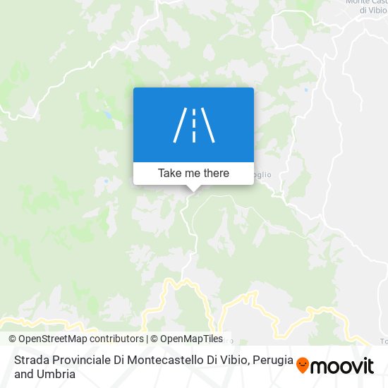 Strada Provinciale Di Montecastello Di Vibio map