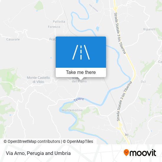 Via Arno map