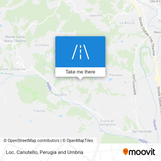 Loc. Canutello map