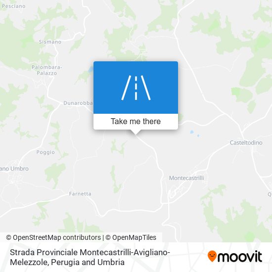 Strada Provinciale Montecastrilli-Avigliano-Melezzole map