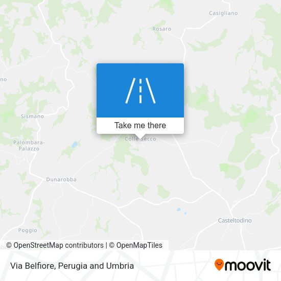 Via Belfiore map