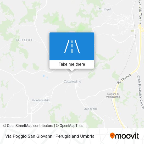 Via Poggio San Giovanni map