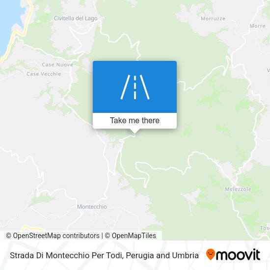 Strada Di Montecchio Per Todi map