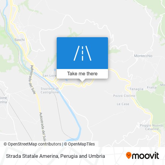 Strada Statale Amerina map