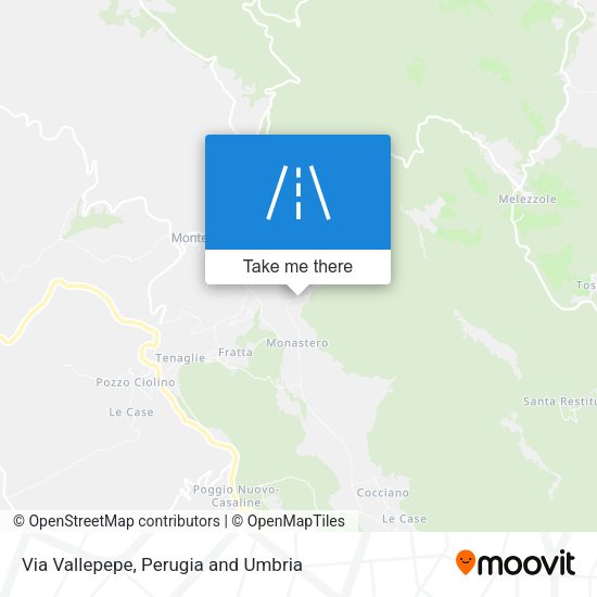 Via Vallepepe map