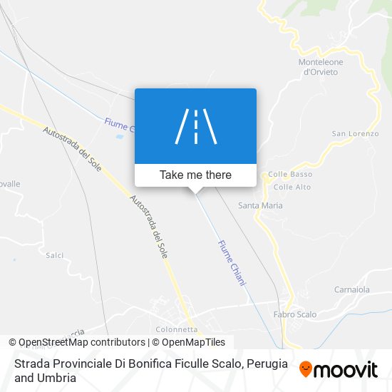 Strada Provinciale Di Bonifica Ficulle Scalo map