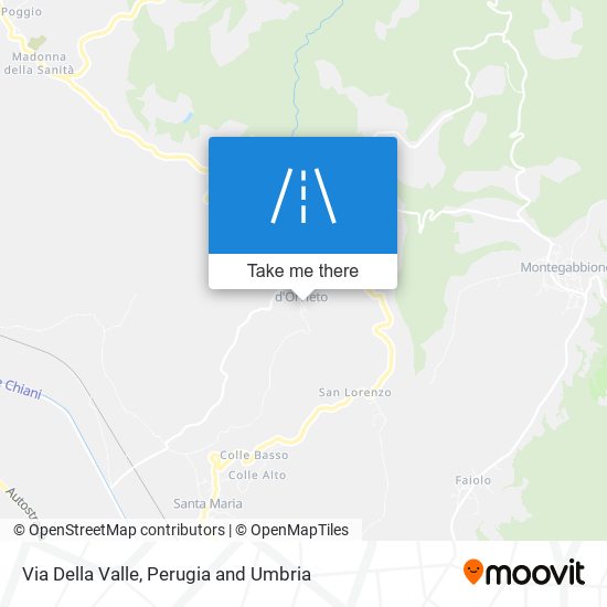 Via Della Valle map