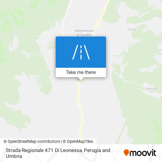 Strada Regionale 471 Di Leonessa map