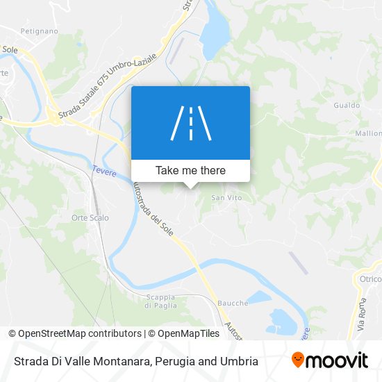 Strada Di Valle Montanara map