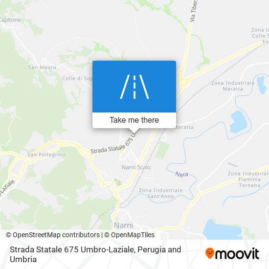 Strada Statale 675 Umbro-Laziale map