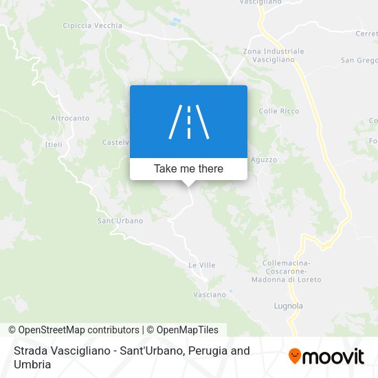 Strada Vascigliano - Sant'Urbano map