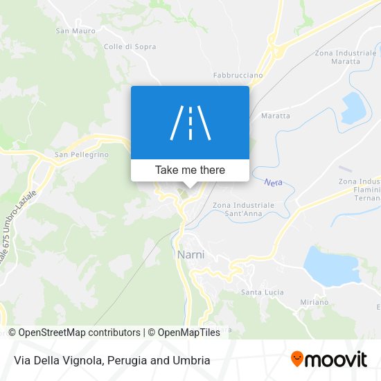 Via Della Vignola map