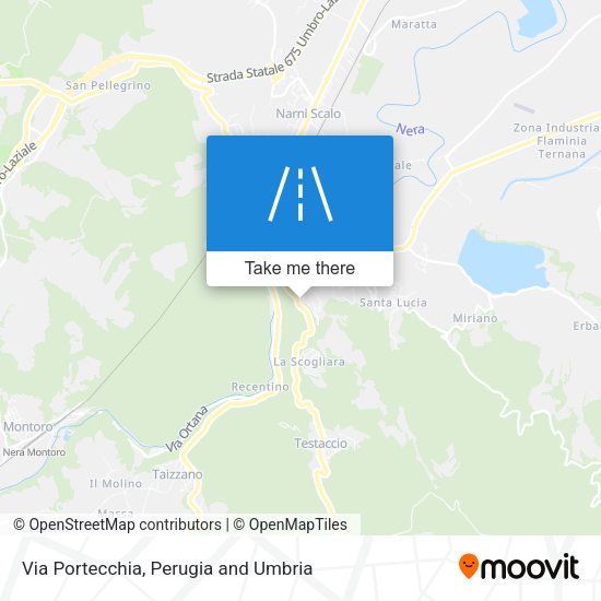 Via Portecchia map