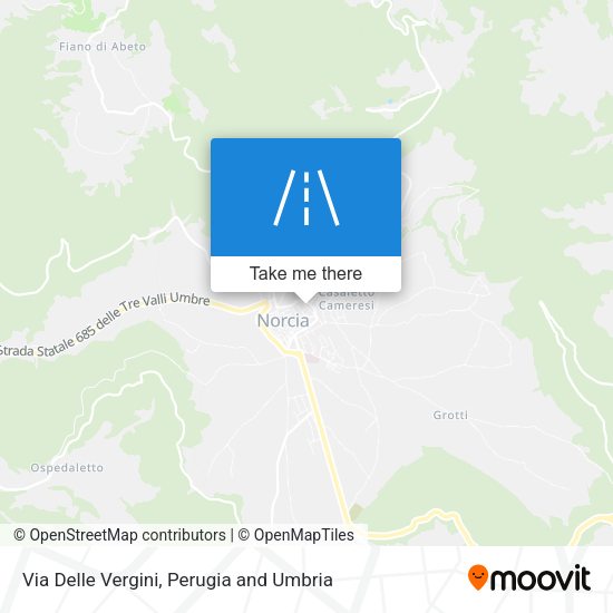 Via Delle Vergini map