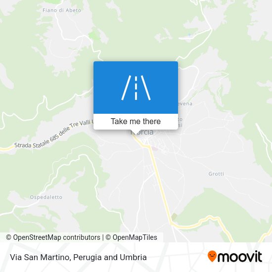 Via San Martino map