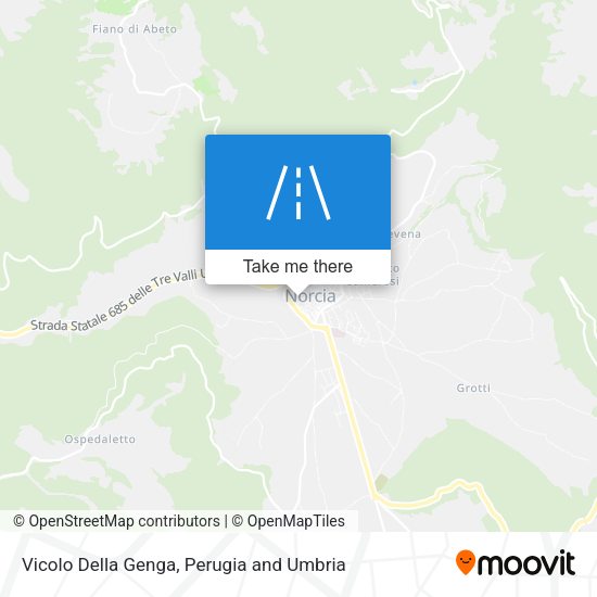 Vicolo Della Genga map