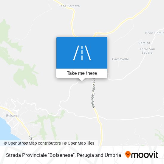 Strada Provinciale "Bolsenese" map