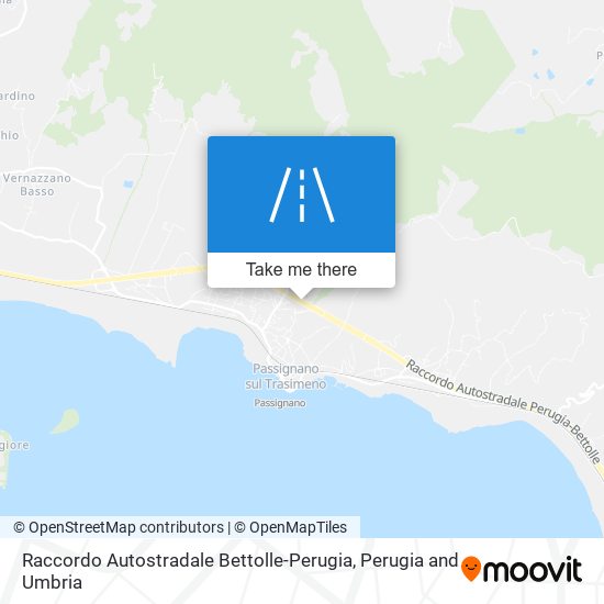 Raccordo Autostradale Bettolle-Perugia map