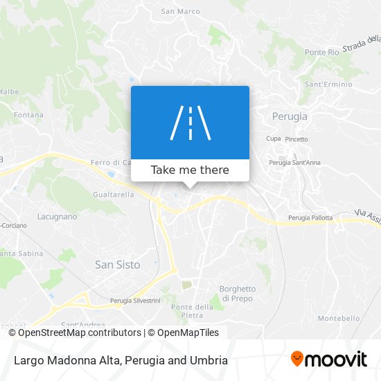 Largo Madonna Alta map