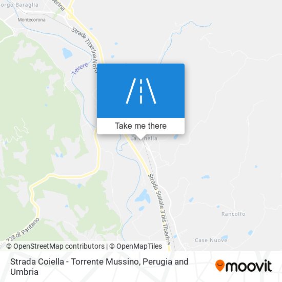 Strada Coiella - Torrente Mussino map