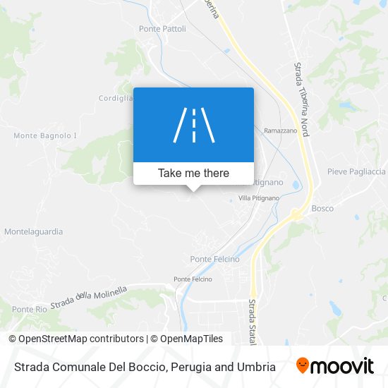 Strada Comunale Del Boccio map