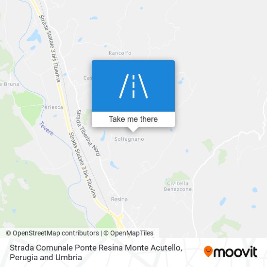 Strada Comunale Ponte Resina Monte Acutello map