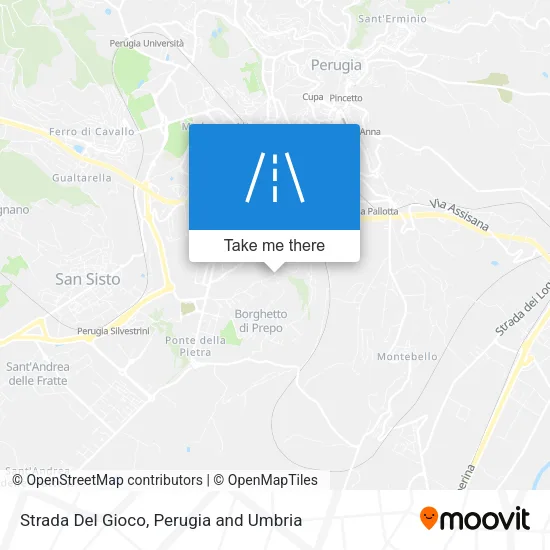 Strada Del Gioco map